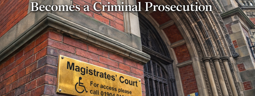 Exterior of York Magistrates’ Court used to illustrate a blog on school attendance orders and home education prosecution.